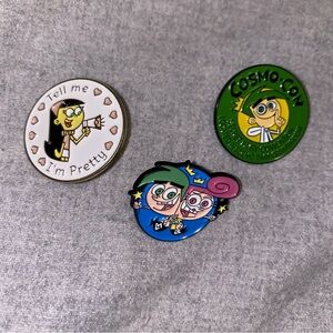 FAIRLY ODDPARENTS Enamel pin set